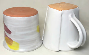 For even coverage white majolica glazes must be applied by dipping