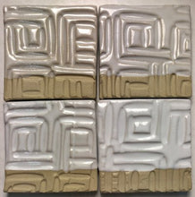 Load image into Gallery viewer, 4, 5, 6, 7 percent tin oxide in a clear glaze at cone 6
