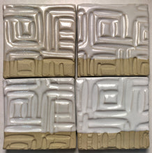 Load image into Gallery viewer, 4, 5, 6, 7 percent tin oxide in a clear glaze at cone 6